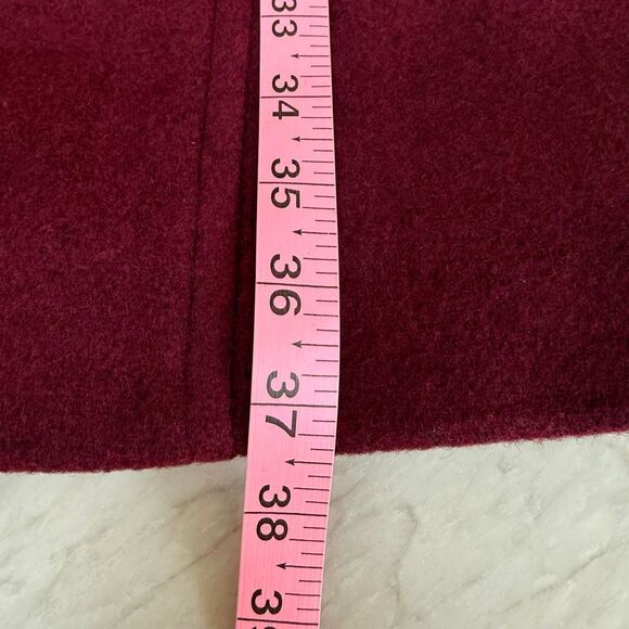 J. Crew wool blend Lady day coat in vintage burgundy jeweled buttons size 4 NWT - Picture 10 of 10